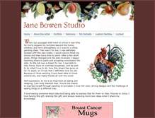 Tablet Screenshot of janebowen.com